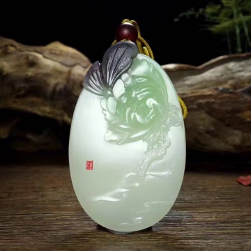 【花開(kāi)富貴】和田玉山料紫羅蘭